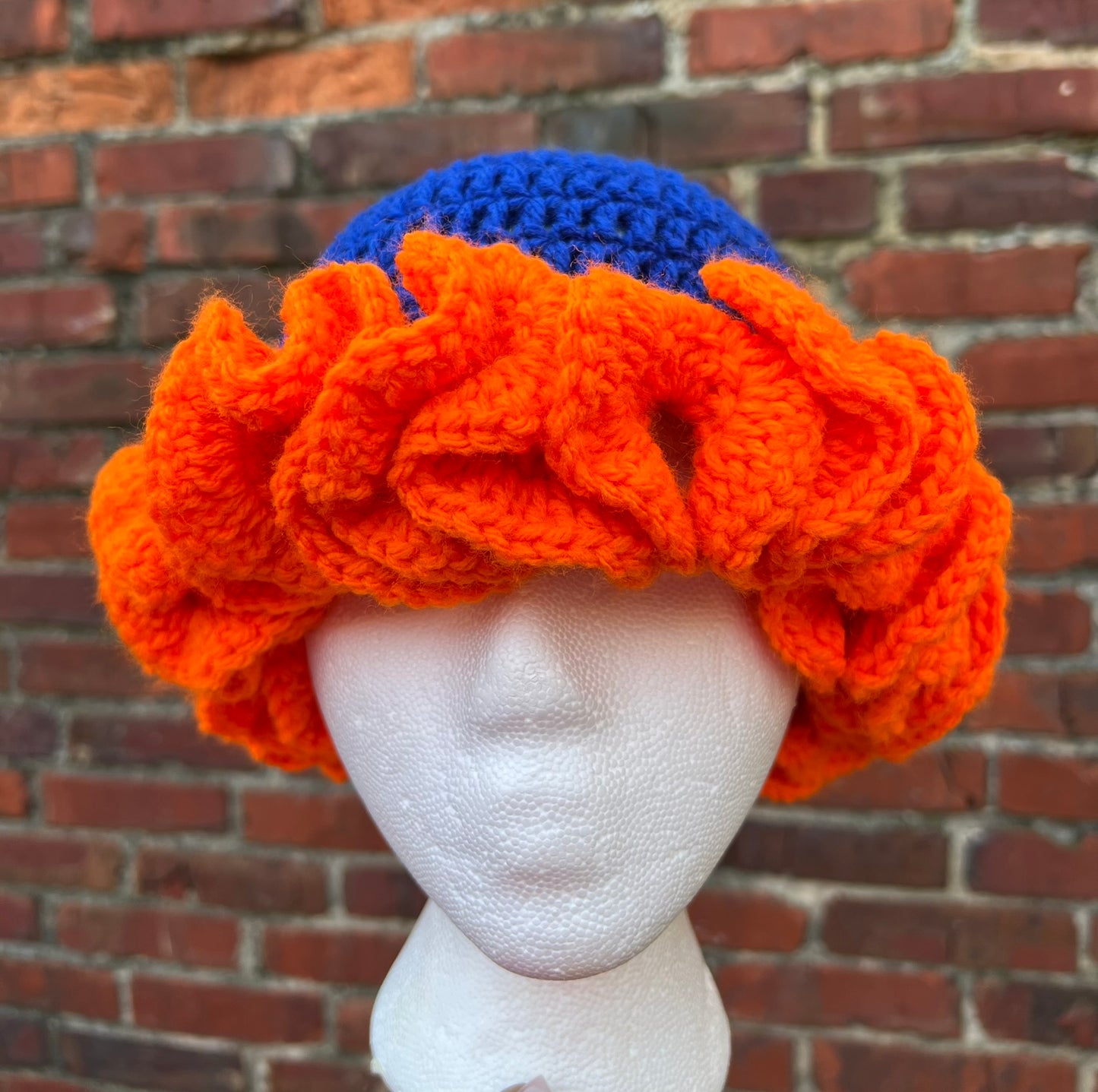 Morgan State University Crochet Ruffle Hat