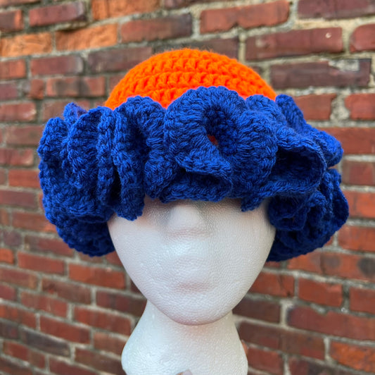 Morgan State University Crochet Ruffle Hat