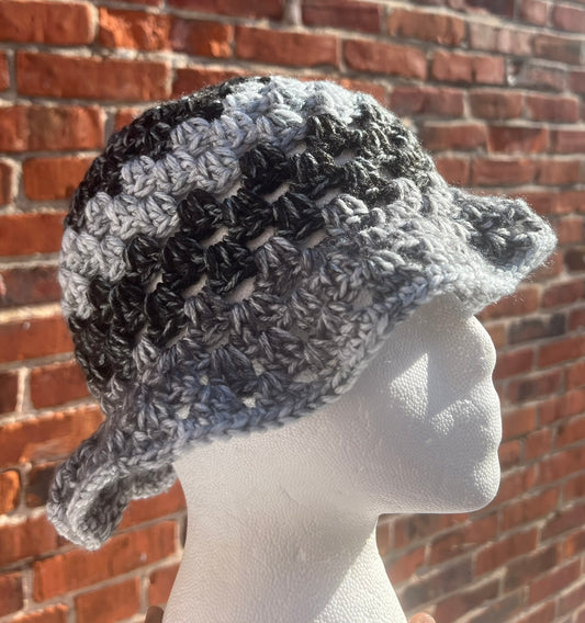 Ash Granny Square Crochet Hat